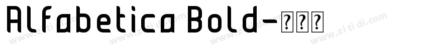 Alfabetica Bold字体转换